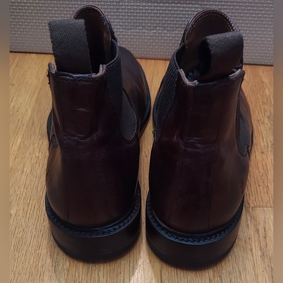 FRYE 18833 MEN\'S DISTRESSED BROWN LEATHER PLAIN TOE ANKLE BOOTS SIZE 9.5 D main image 8